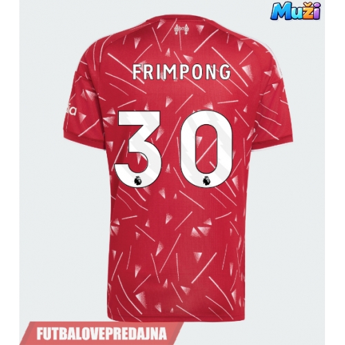 Lacne Muži Futbalové dres Liverpool Jeremie Frimpong #30 2026-27 Krátky Rukáv - Domáci